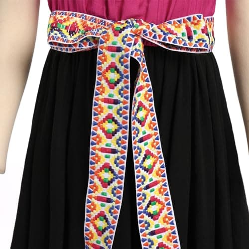 Toddler Kids Girl Mexican Traditional Embroidered Floral Dress