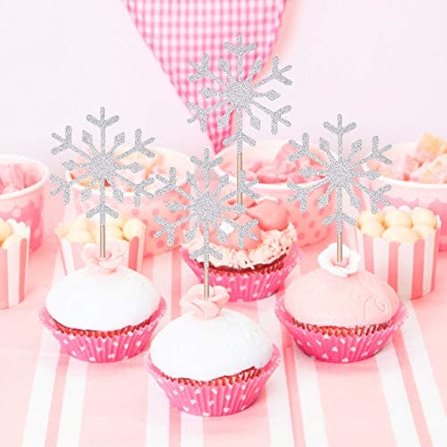 Winter Onederland 1st Birthday Girl Party Decoration - Banner, Balloons, Cake Toppers