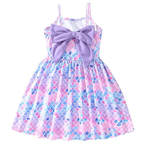 NUBEEHOHO Toddler Dinosaur Backless Sundress for Birthday Beach