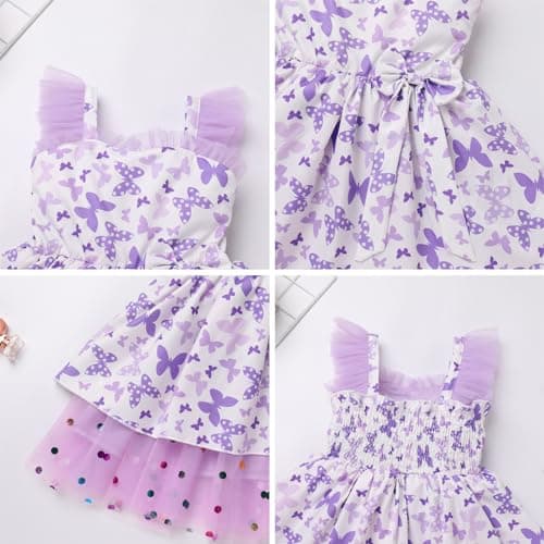 Toddler Girls Birthday Party Dress for Cake Smash with Cow and Strawberry Theme