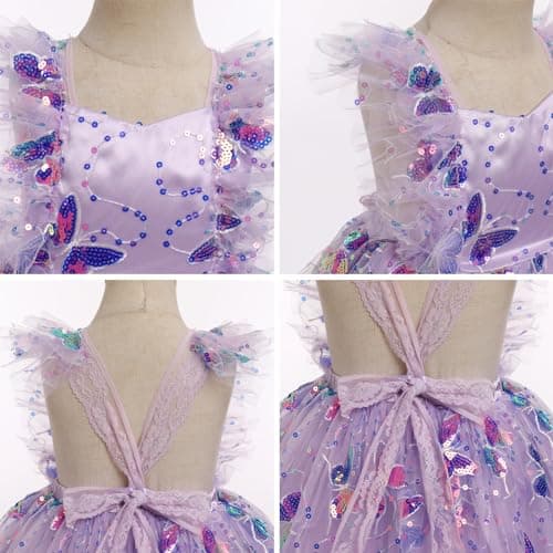 Butterfly Birthday Outfit for Toddler Girl with Headband