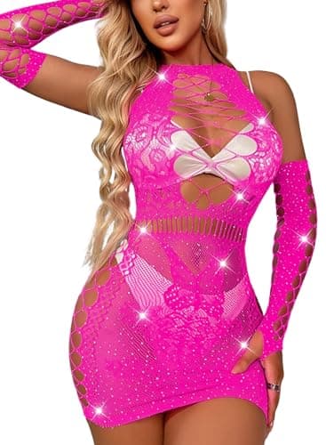 Ela Lust Plus Size Sparkly Rhinestone Rave Dancewear Jumpsuit