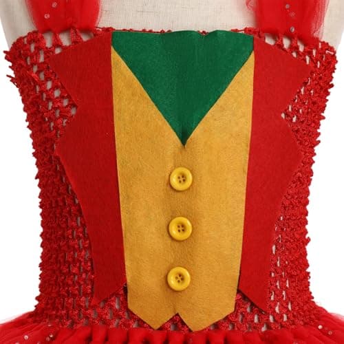 IMEKIS Toddler Girls Clown Costume for Halloween & Birthday Fotos 2-12T