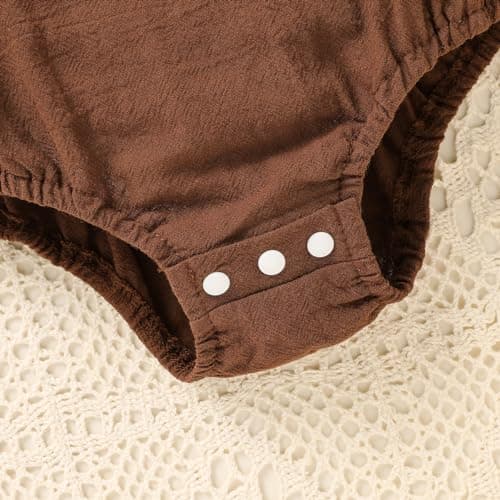 Solid Color 1st Birthday Romper for Baby Boys and Girls