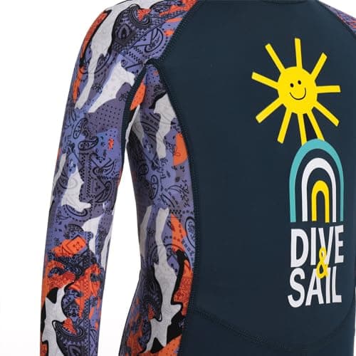 IMEKIS Full Body Wetsuit Rash Guard for Kids UPF 50+ with Hat
