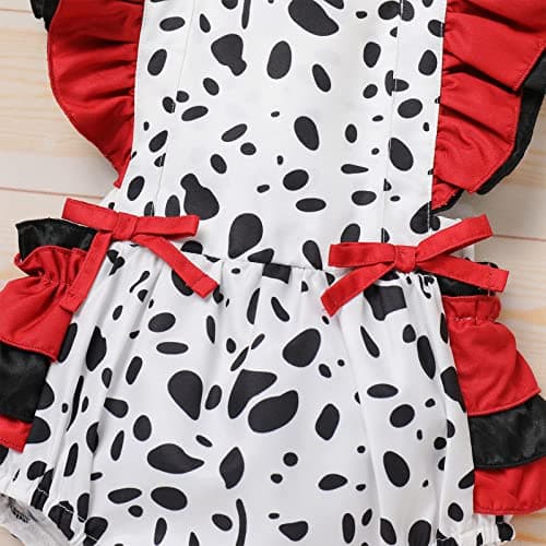 Dalmatian Costume Romper for Newborn Baby Girls