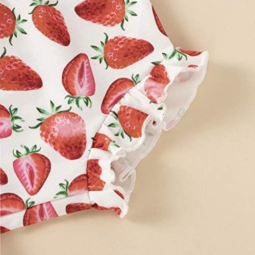 She Lovely Newborn Baby Girls 3PCS Summer Clothes Set