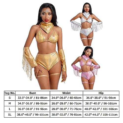 Sexy Cowgirl Halloween Costume 4 Piece Set