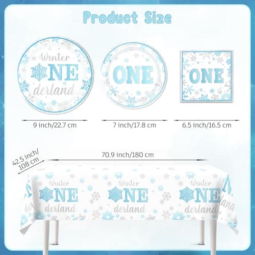 Cocomigo Winter Balloon Arch Set for 1st Birthday Boy Decorations