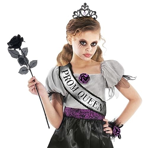 Scary Spooky Prom Queen Costume for Girls