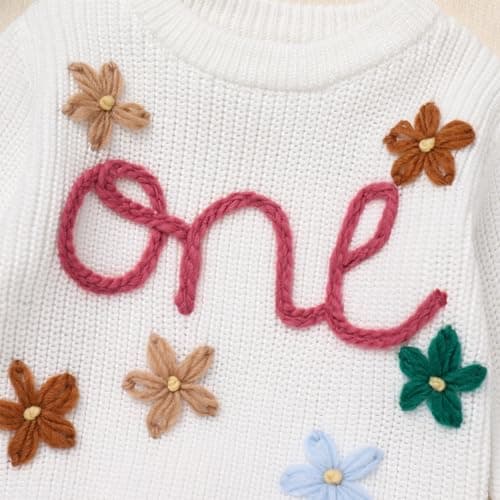 IMEKIS Baby 1st Birthday Outfit Sweater Top for One Year Old
