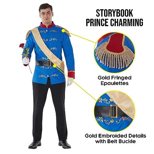 Royal Prince Charming Costume for Men - Perfect for Parties & Events
