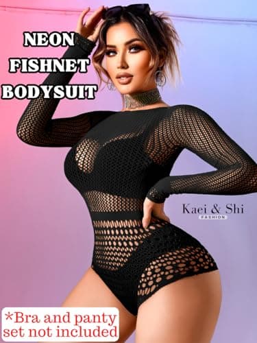 Sexy Sheer Bodysuit Tops with Cutout Back - Kaei&Shi