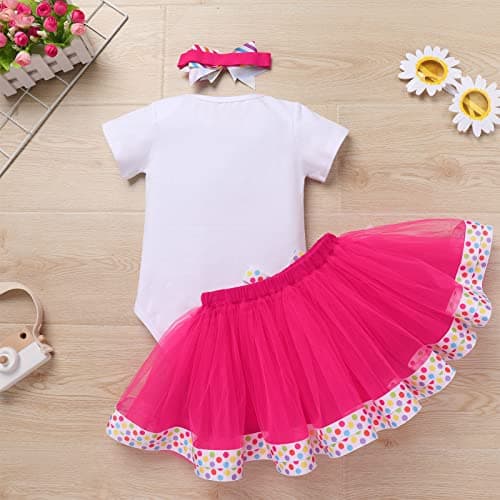 Toddler Girl Music Themed Birthday Outfit Set
