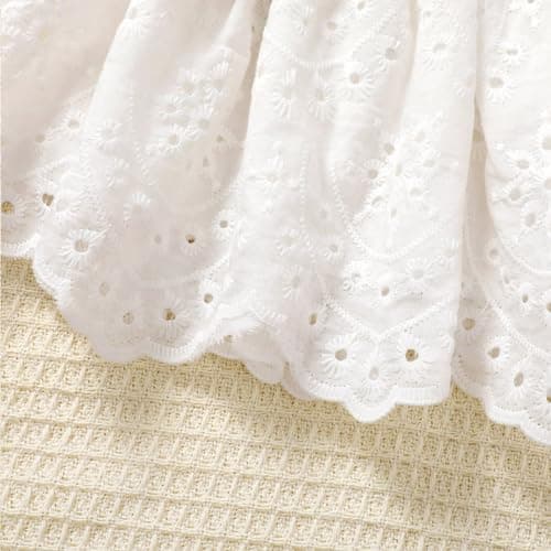 Baby Girl 1st Birthday Outfit Floral Lace Skirt Set