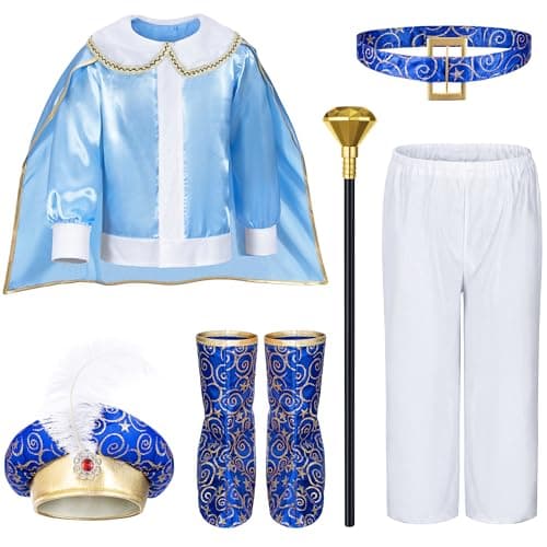 Royal Prince Charming Boys' Birthday & Halloween Costume Dress-Up Outfits for Kids