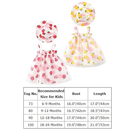 Hawaiian Holiday Dress for Toddler Baby Girls + Straw Hat Rainbow Backless Tutu Sundress Birthday Party Princess Clothes