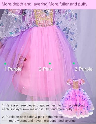 Snow Princess Ice Costume for Toddler Kids with Accessories