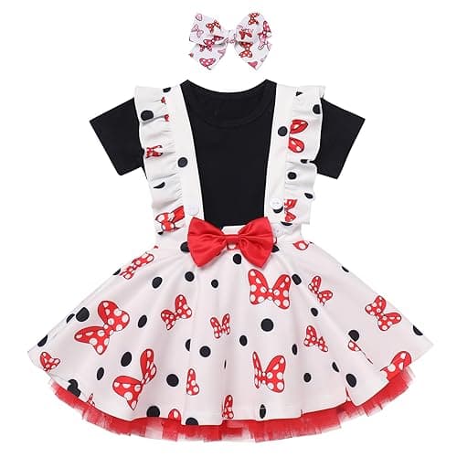 Toddler Baby Girls Mouse Birthday Outfit