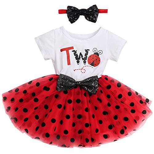 Baby Girls Birthday Outfit Polka Dots Tutu Skirt Set - Cake Smash Photo Shoot