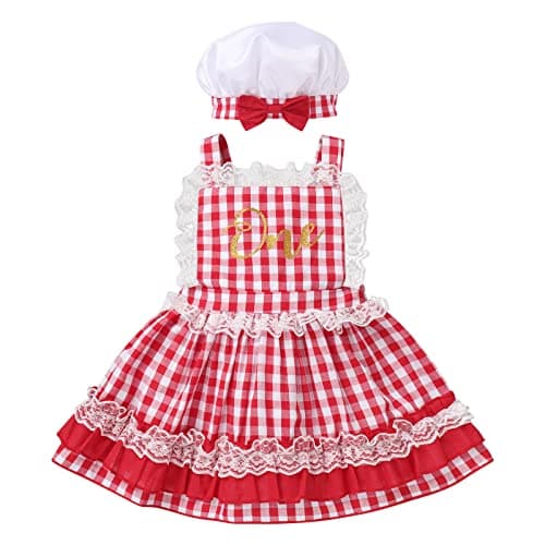 Baby Chef 1st Birthday Outfit with Hat and Tie