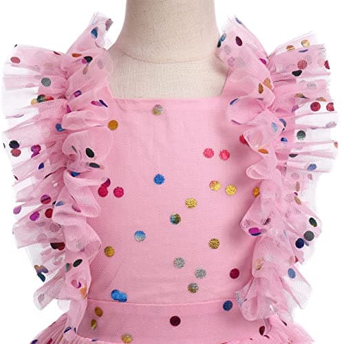 Confetti Birthday Princess Dress for Kids Girls