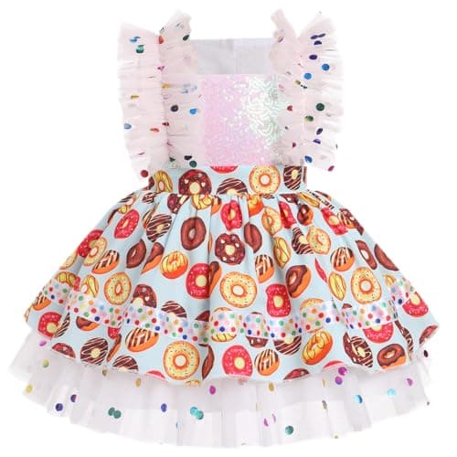ODASDO Baby Girl 1/2 Birthday Tutu Dress Ruffle 0-24M