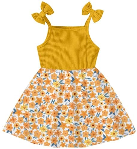 Idgreatim 2-7T Toddler Girls Cute Summer Bowknot Sundress