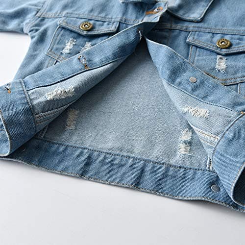 IMEKIS Toddler Denim Hooded Coat for Boys & Girls Fall Outwear
