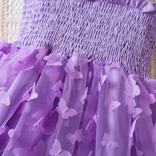 TTYAOVO Girls Flower Sleeveless Strap Dress