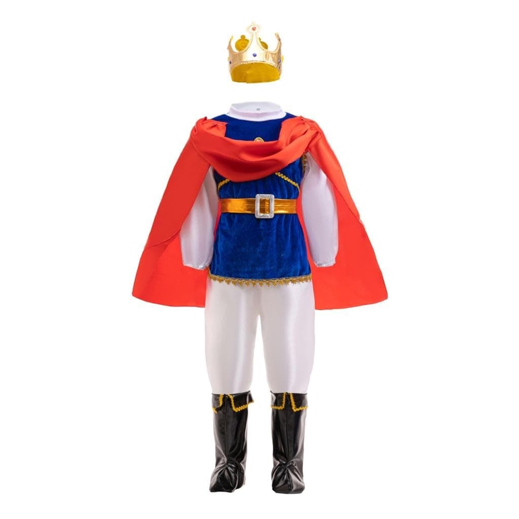 Daisy Royal Prince Charming 6 Piece Toddler Costume with Crown - Size 4T-12