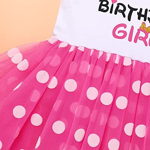 Baby Girls Polka Dots Dress Headband for Birthday Outfit and Cake Smash