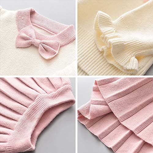 Toddler Girls Knitted Sweater and Skirt Set