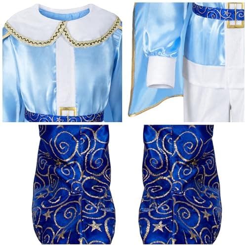 Royal Prince Charming Boys' Birthday & Halloween Costume Dress-Up Outfits for Kids
