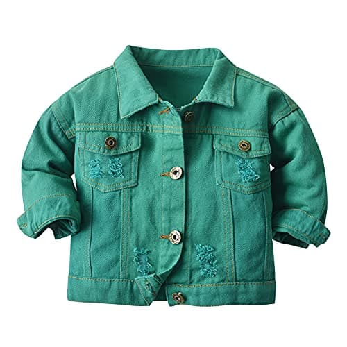 IMEKIS Toddler Denim Hooded Coat for Boys & Girls Fall Outwear