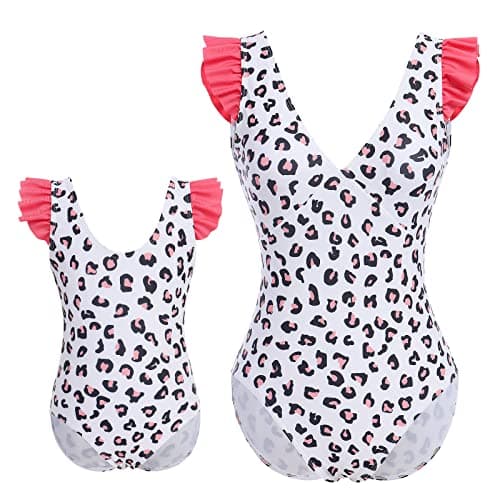 IMEKIS Mommy and Me Matching Family Swimsuits for Summer Beachwear
