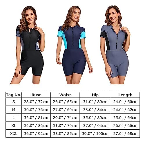 Women's UV Protection Rash Guard Swimsuit with Floral Print