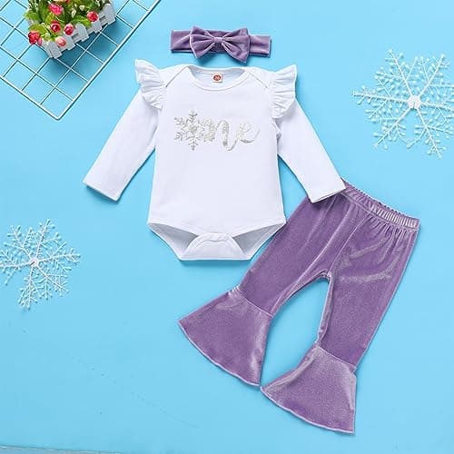 Baby Girls 1st Birthday Pumpkin Winter Outfit