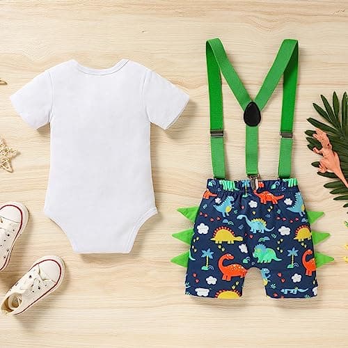 Viworld Baby Boys 1st Birthday Cake Smash Outfit Set