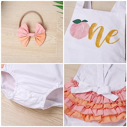 IMEKIS Baby Girl Boho Romper & Headband Summer Outfit