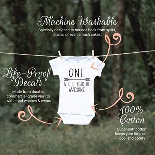Bump and Beyond Designs Boy's First Birthday Bodysuit