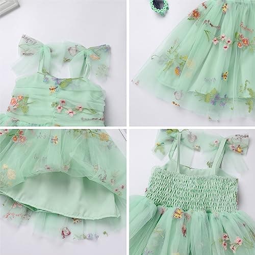Sequin Ruffle Tulle Bowknot Sundress for Baby Girls
