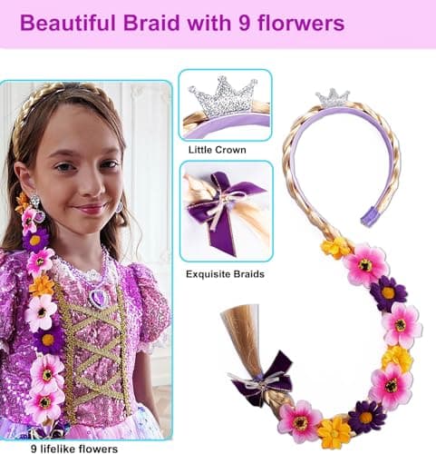 Snow Princess Ice Costume for Toddler Kids with Accessories