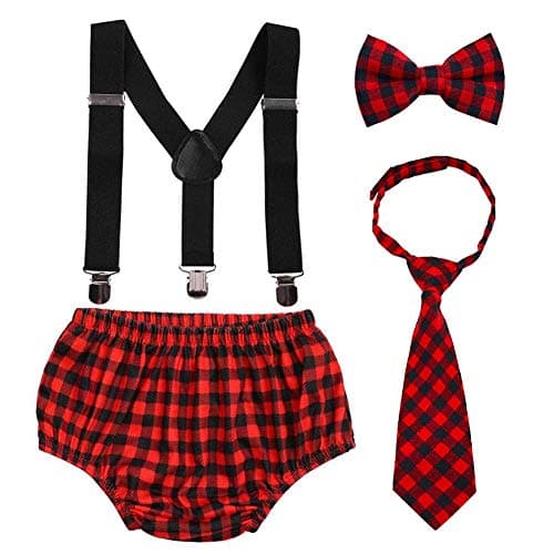 IBTOM CASTLE Baby Boy 1st Birthday Cake Smash Outfit Set