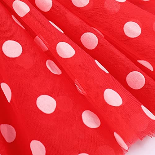IMEKIS Baby Girls Polka Dots Tulle Tutu Dress for 1st 2nd Birthday Party