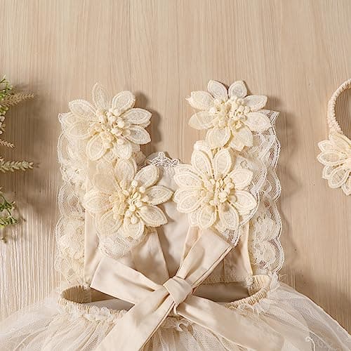 Boho Romper Dress for Newborn Baby Girls 1st Birthday