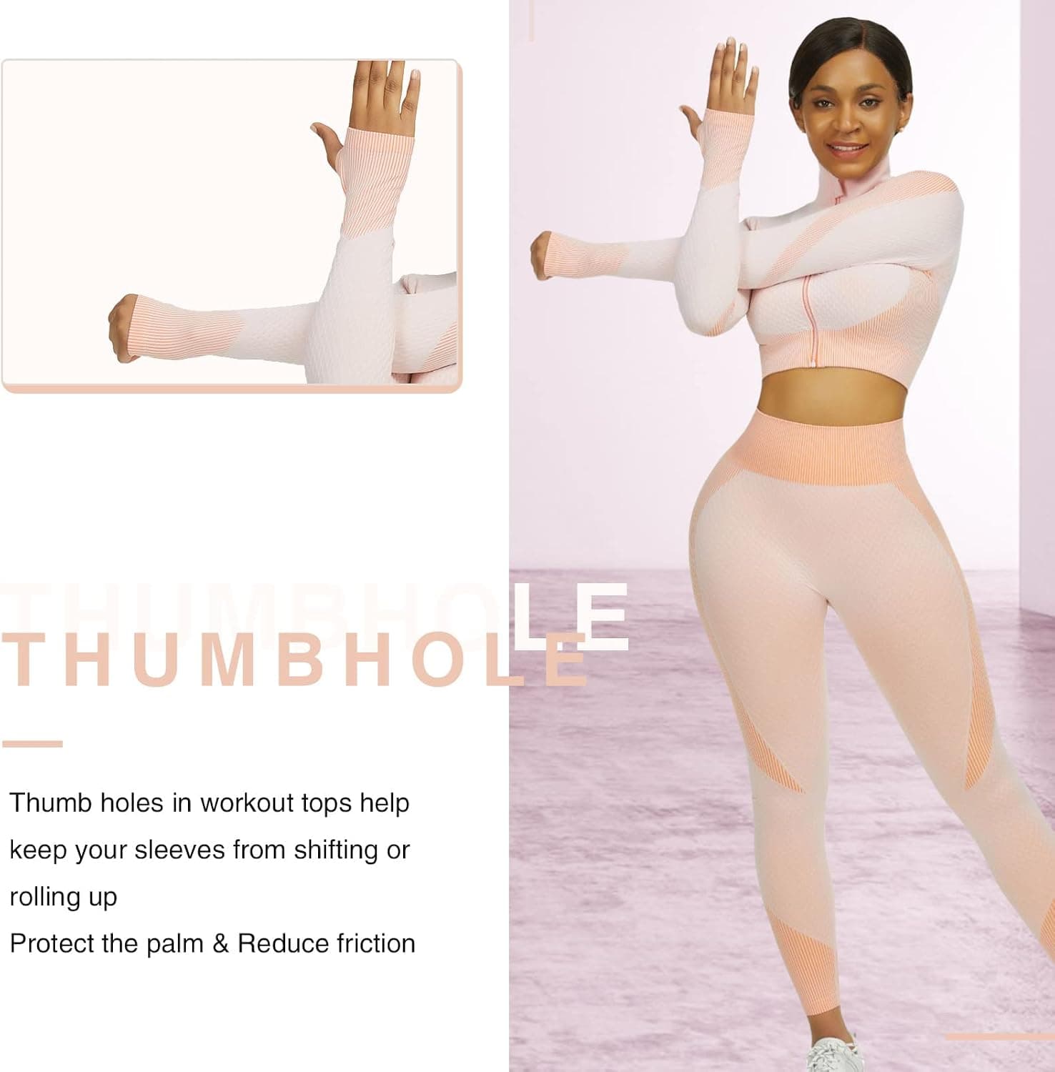 Workout Sets for Women Active wear Gym Outfits Set Crop Top High Waist Tummy Control Leggings Set
