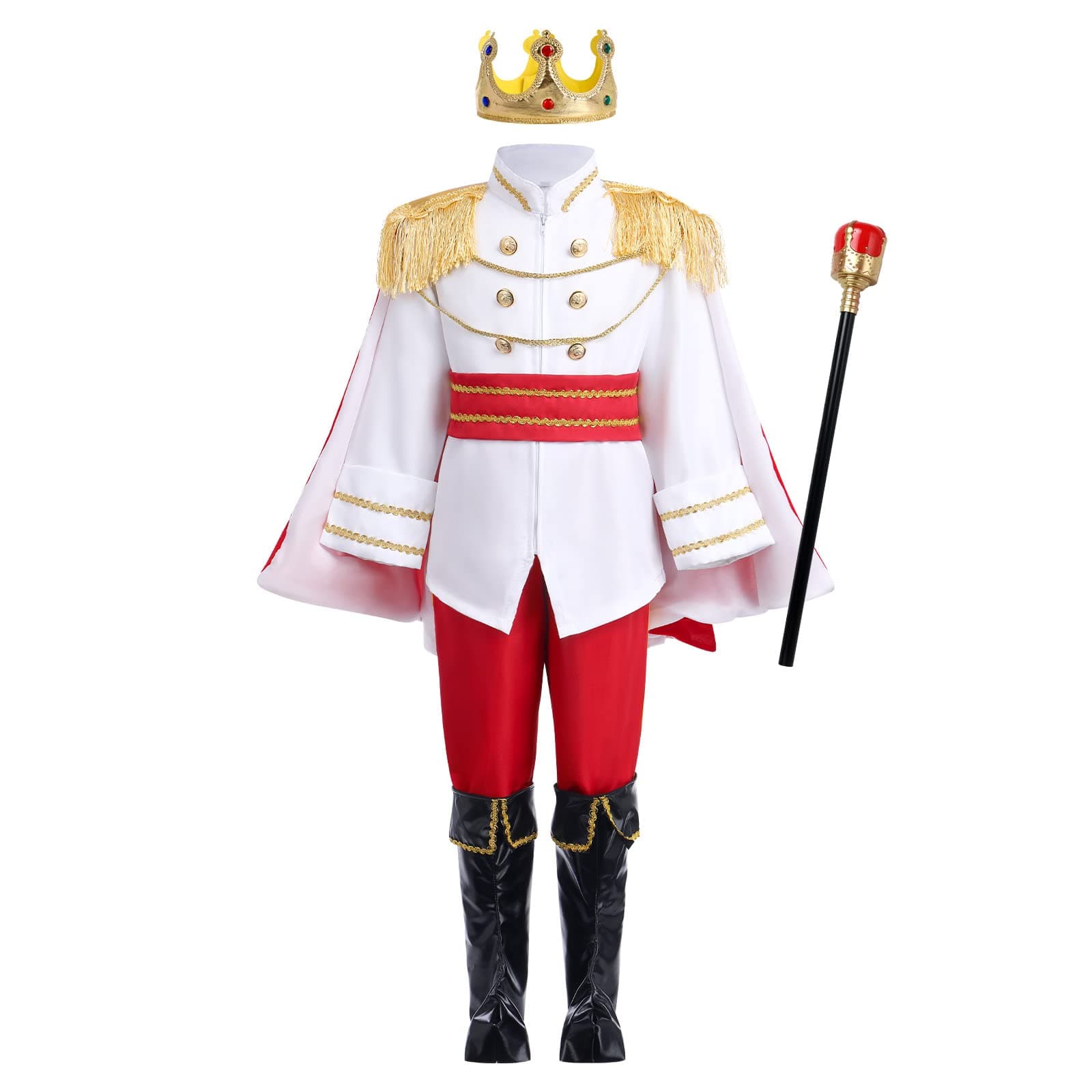 ODIZLI Prince Charming Costume for Kids Boys - Halloween Carnival Dress Up Suit