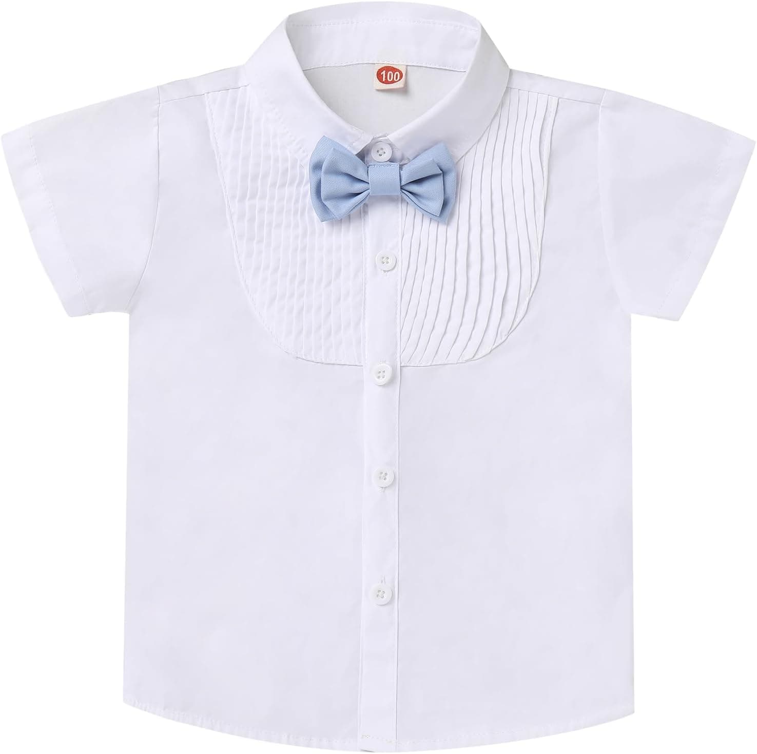 Baby Boy Baptism Christening Outfit Bowtie Dress Shirt Suspenders Shorts Summer Wedding Party Formal Ring Bearer Suits