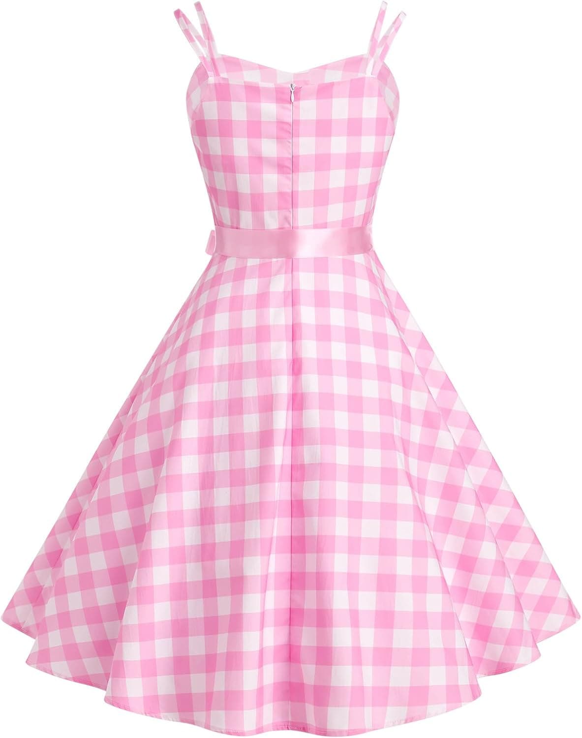 Women Retro 1950s Rockabilly Audrey Hepburn Dress Halter Black Polka Dots Cocktail Party Swing Tea Dress